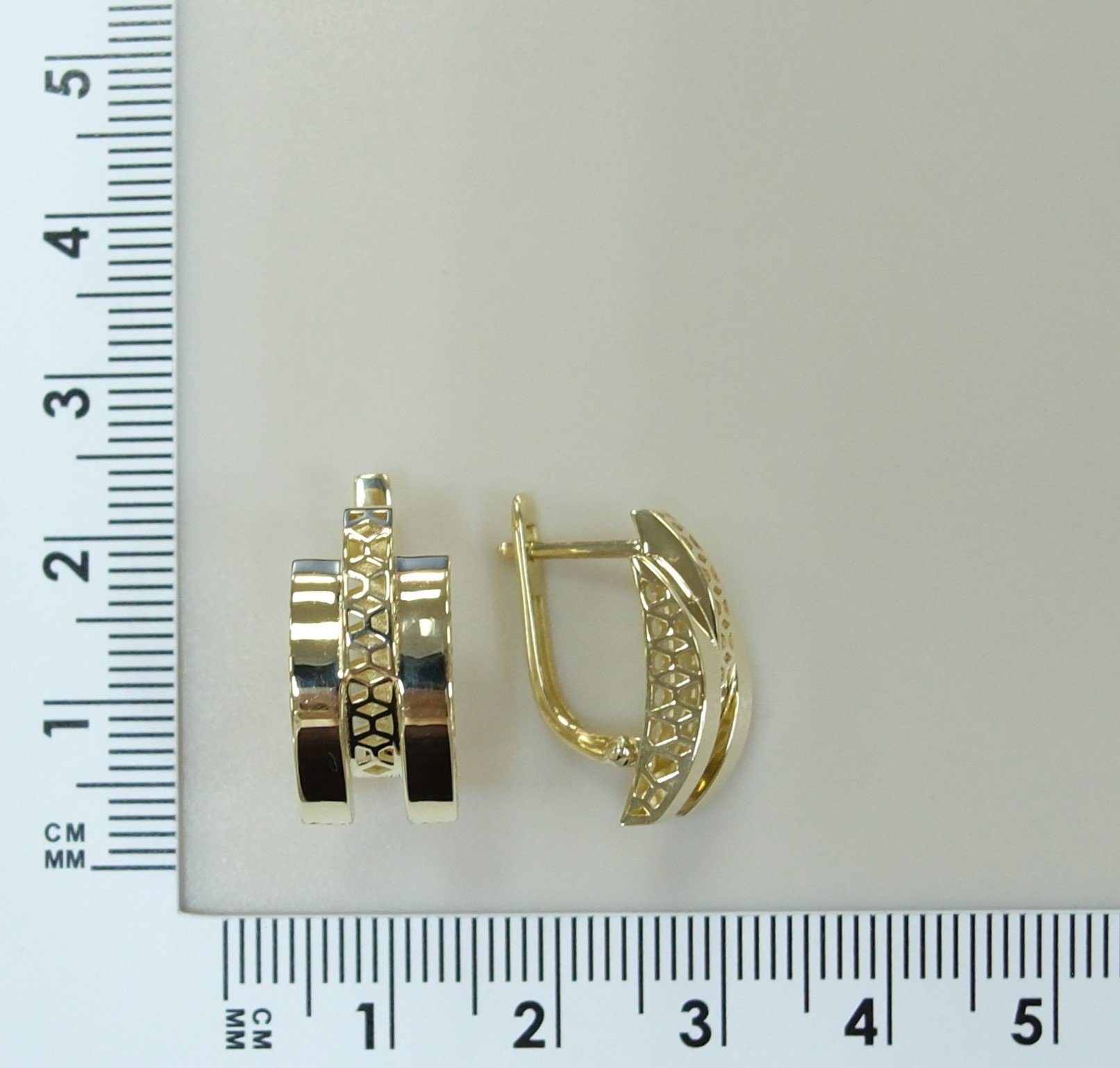 Серьги из желтого золота